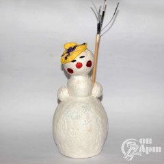 Ватная елочная игрушка "Снеговик"